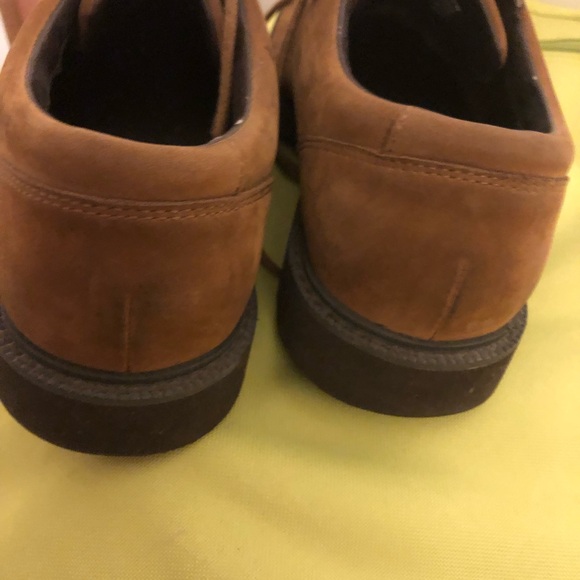 ROCKPORT HYDRO-SHEILD WATERPROOF LEATHER SHOES LACE UP TAN size 9W - Picture 6 of 6